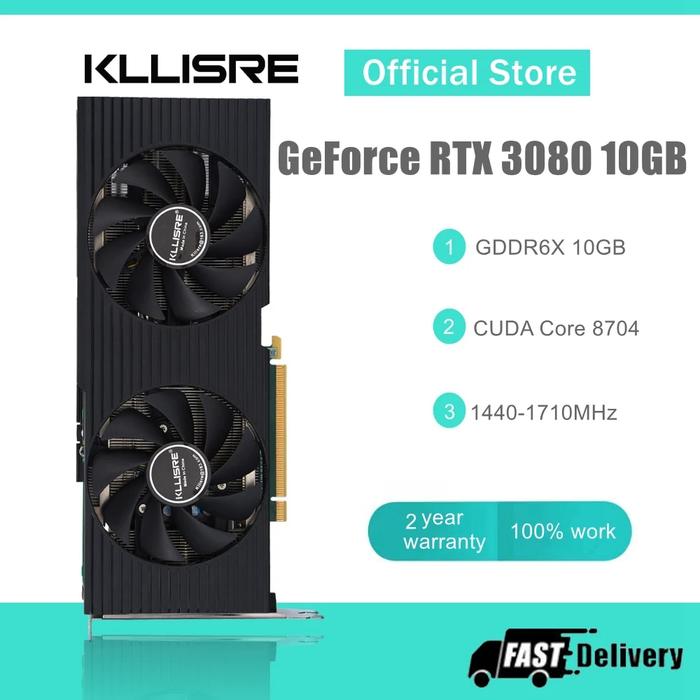 Jual Kllisre Graphics Cards RTX 3080 10GB GDDR6X GPU Computer PC