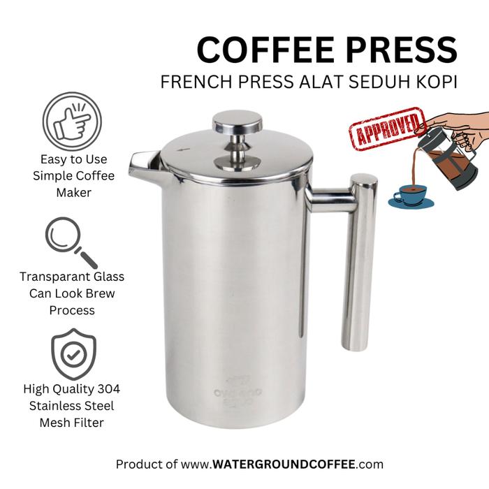 Stainless Steel Best Type Of French Press Promo French Press 600ml