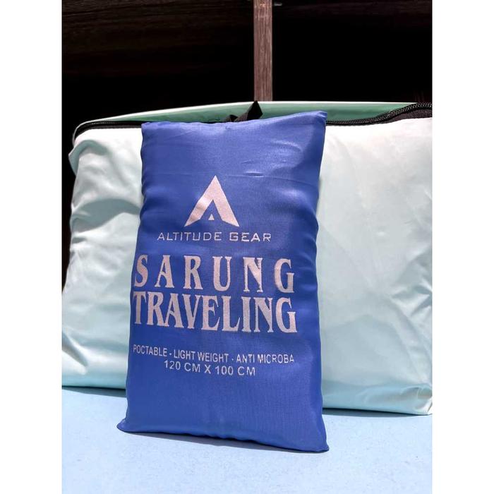 Gambar SARUNG SHOLAT TRAVELING ALTITUDE GEAR SARUNG SHALAT OUTDOOR POLOS - Biru dari UmayiedAksesories undefined Tokopedia