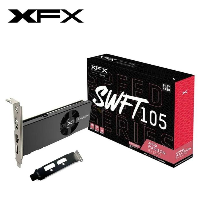 Low Profile Ddr3 Video Card 8gb New Xfx Rx 6400 4gb Itx Low
