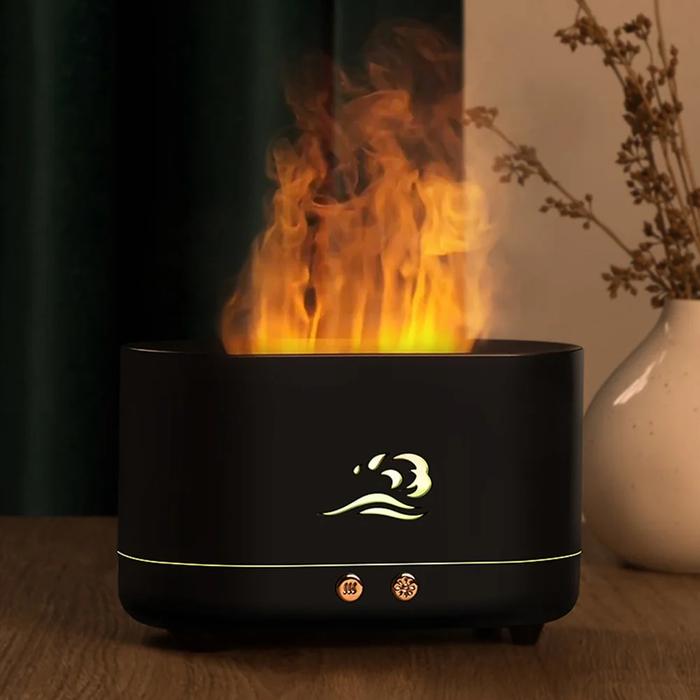 Gambar Cool Mist Humidifiers Aromatherapy Flame Air Diffuser Quiet Fogge dari Gour Gems undefined Tokopedia