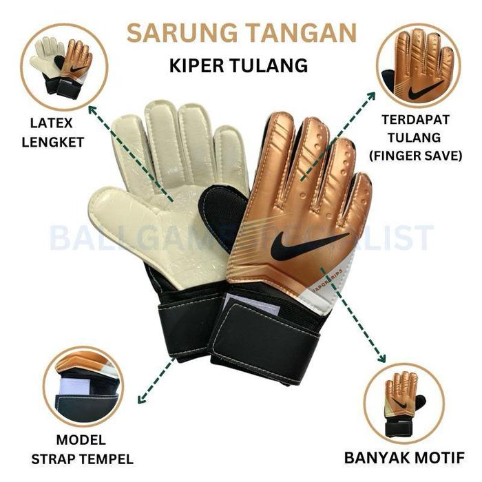 Gambar Sarung Tangan Kiper Tulang Olahraga Sepak Bola Dan Futsal - ST-KIPER-NK, 5 dari Ballgamespecialist undefined Tokopedia