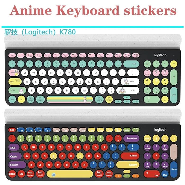 Gambar Logitech K780 Ik6650 Desktop Wireless Round Keyboard Stickers Keys dari toko berkah kita satu undefined Tokopedia
