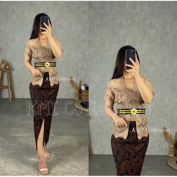 Gambar Kebaya Kebaya Bali Set Brukat Tasya Milo * dari Aska shoop1 undefined Tokopedia
