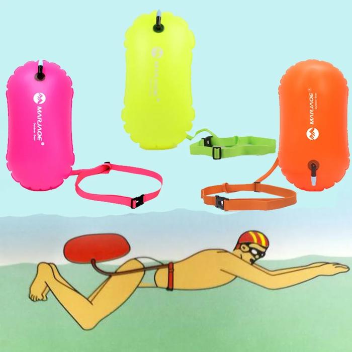 Gambar PVC Swimming Buoy Safety Float Air Dry Bag Tow Float Swimming dari KOMZER Official undefined Tokopedia