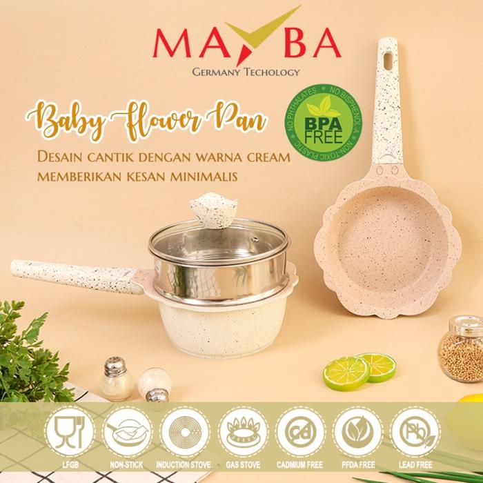 Gambar QQ27 PANCI MPASI BASET DENGAN STEAMER ORIGINAL GOHAPPY WAJAN SET BAYI - Cream dari KoKoHasibuan undefined Tokopedia