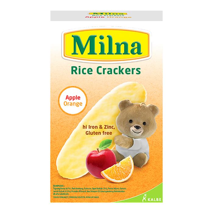 Gambar Milna Rice Crackers Biskuit Bayi Apple Orange 20 g dari Alfamidi Official Store undefined Tokopedia