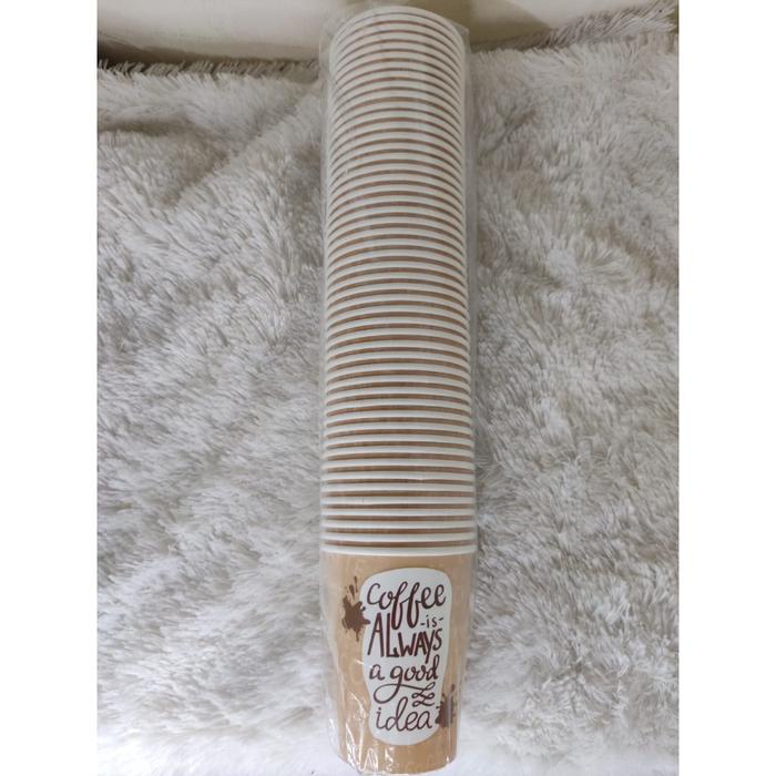 Gambar Paper Cup Kopi OKEY Motif 8 OZ Isi 50 pcs dari Juichi Store undefined Tokopedia