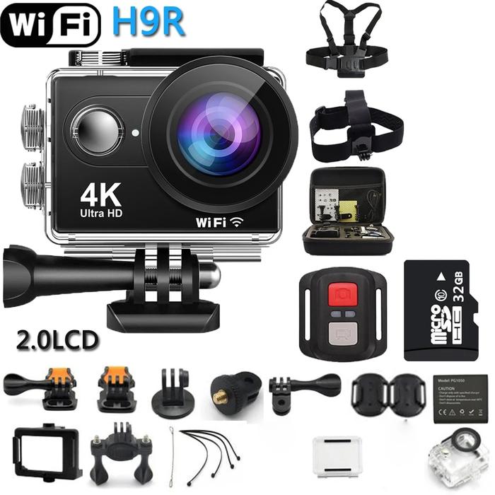 Jual Original 2023 New Action Camera H9R Ultra HD 4K WiFi Remote