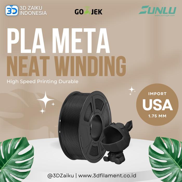 Gambar SUNLU 3D FILAMENT PLA META NEAT WINDING HIGH SPEED PRINTING DURABLE - Black dari siap_sediaa1 undefined Tokopedia