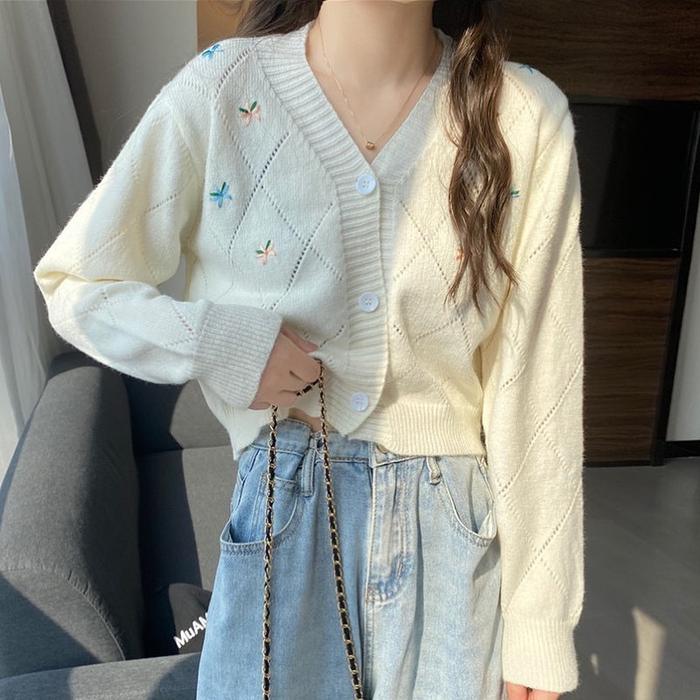 Gambar POLENE RIBBON CARDI - White dari endangasmara store undefined Tokopedia
