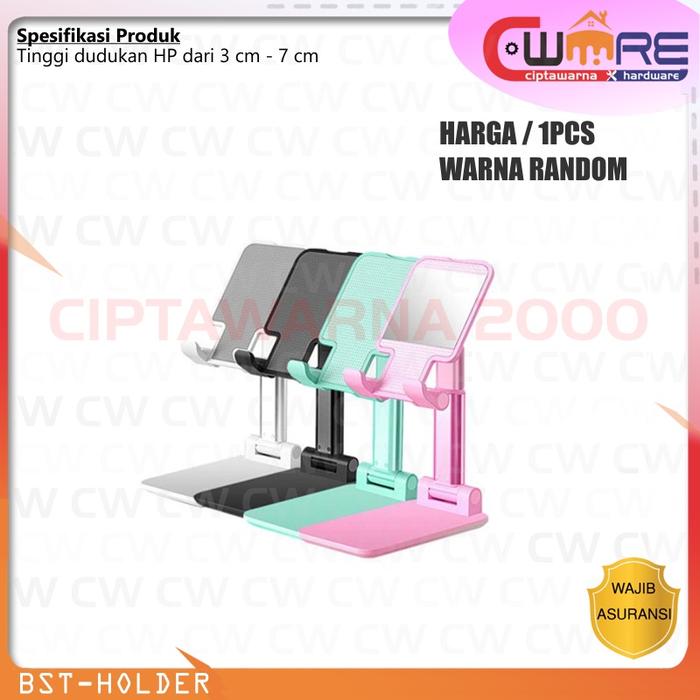 Gambar Phone Holder Lipat Folding Desktop Mobile Phone Holder Stand - Dbs dari verygood321 undefined Tokopedia