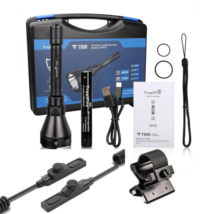 Gambar ready Trustfire T90R Hunting Led Flashlight 4800 Lumen 1600 Meter dari rinishop881 undefined Tokopedia