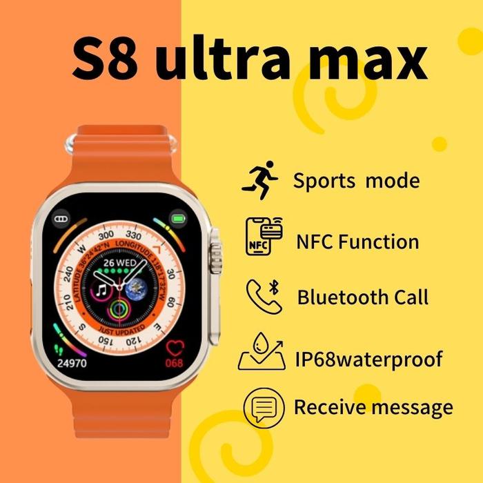 Jual DISKON Smartwatch S8 Ultra Pemantauan Cerdas Bluetooth Call