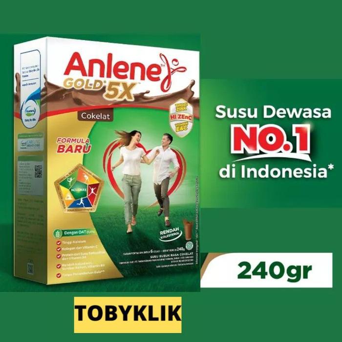 Gambar tom25- Anlene Gold 5X / Susu Bubuk Dewasa 240gr - dari Adney6636 undefined Tokopedia