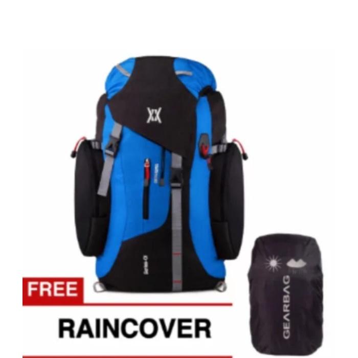 Gambar terbaru(MRT) !!! tas ransel gunung 60liter gearbag free raincover - Merah dari Inomark undefined 3 Tokopedia