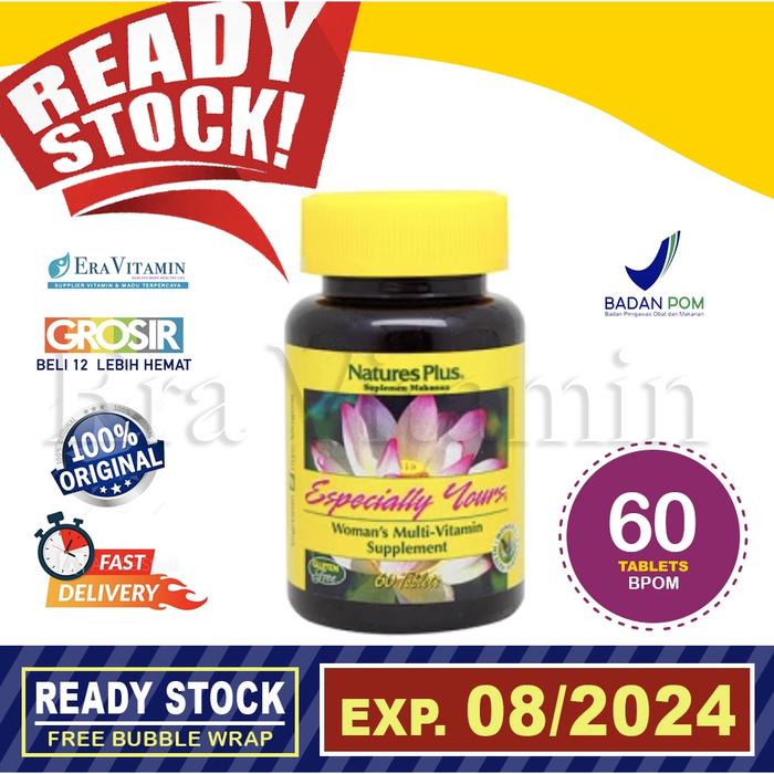 Gambar Nature's Plus Especially Yours 60 Tab Natures Multivitamin Wanita BPOM dari Jatmikolapak undefined Tokopedia
