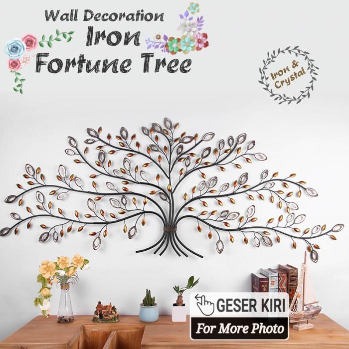 Gambar Fortune Tree Hiasan Dinding Crystal Iron Art Wall Decoration Pohon - Large dari Gallery Sanitary_NEW undefined Tokopedia