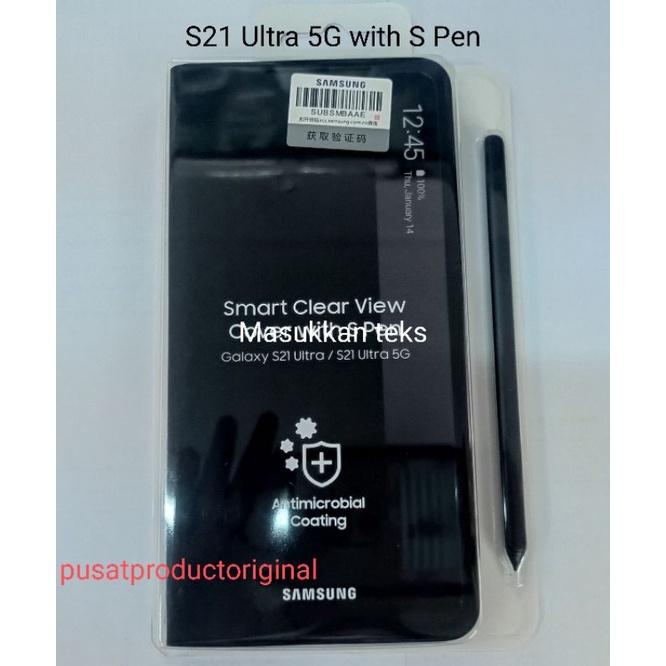 S Pen Galaxy S21+ 5g Smart Clear View Cover Jual Smart Clear View