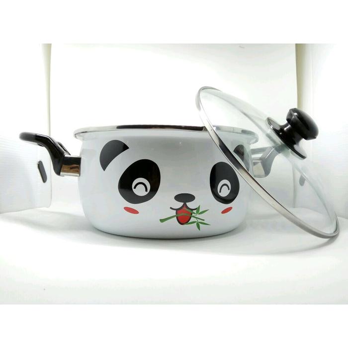 Gambar maspion hello panda panci enamel 22 cm - 22 Cm dari FirmantyoDian undefined Tokopedia