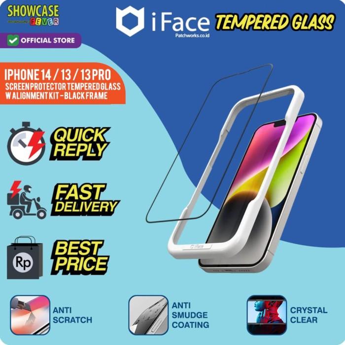 Gambar iFace Compatible For iPhone 14 Plus 14 Pro Max Tempered Glass Screen Protector Kit - 14/13/13Pro dari ShowcaseFever undefined Tokopedia