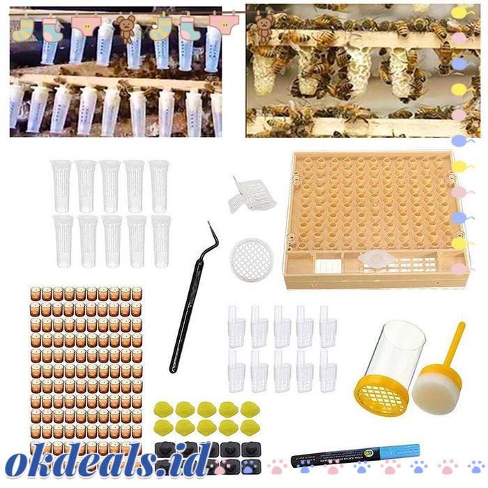 Gambar Okdeals Set Alat Ternak Lebah Breed Tools Sistem Kandang Sel Budidaya dari gembulstore17 undefined Tokopedia