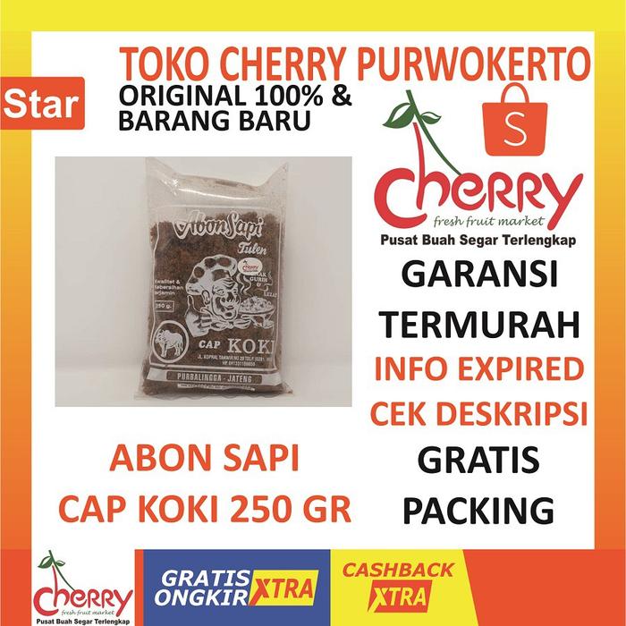Gambar ABON SAPI CAP KOKI 250 GR LAUK PAUK OLEH-OLEH KHAS PURWOKERTO dari Rahmi-mall undefined Tokopedia