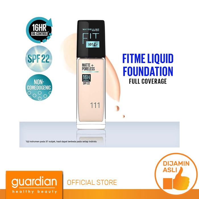 Gambar Maybelline Fit Me Matte Poreless Pump Liquid Light Beige 111 30Ml dari Guardian Official Store undefined Tokopedia