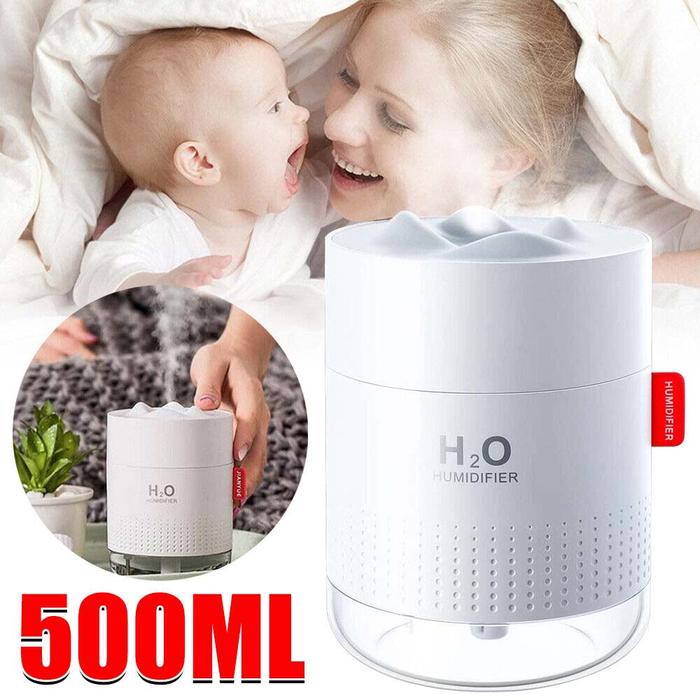 Gambar 500ML Humidifier for Bedroom with Night Light Humidifiers for Home and dari ferlyshopp undefined Tokopedia