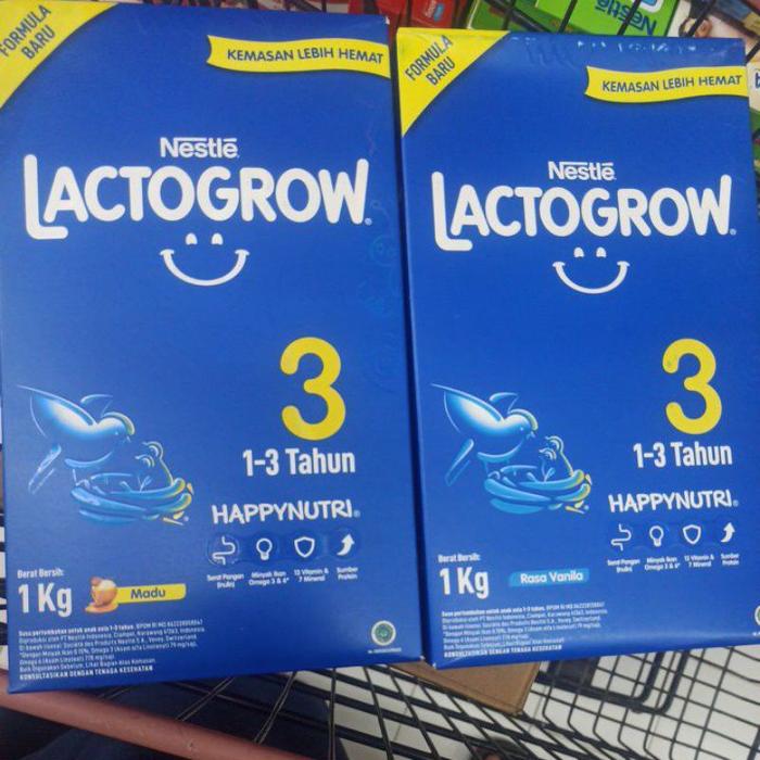 Gambar Lactogrow 3 & 4 Madu Vanila 1kg MURAH BUN ammarbaby1 dari fadillaura store undefined Tokopedia