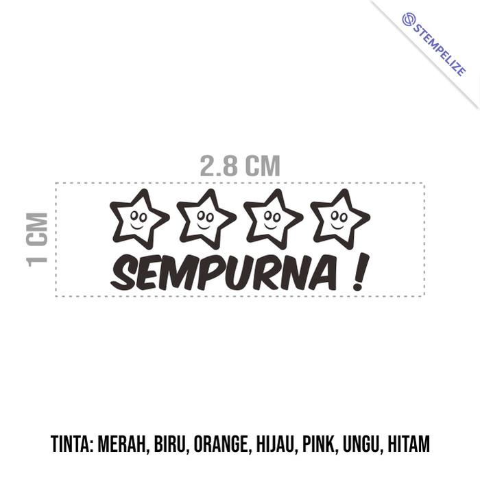 Gambar Stempel Bintang Nilai Paud TK SD Mini - Sempurna, Merah dari Stempelize undefined Tokopedia