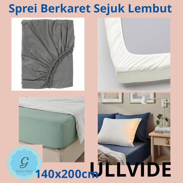 Jual Sprei bed sheet sejuk halus lembut nyaman berkaret 140x200cm
