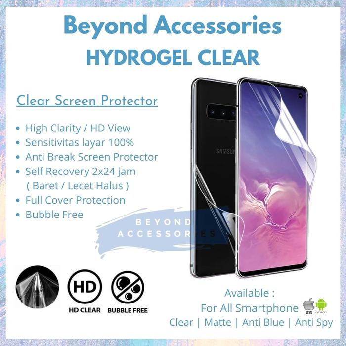 Gambar Anti Gores Hydrogel Anti Break Screen Protector BlackBerry Keyone - Clear, Depan dari Beyond Acc undefined Tokopedia