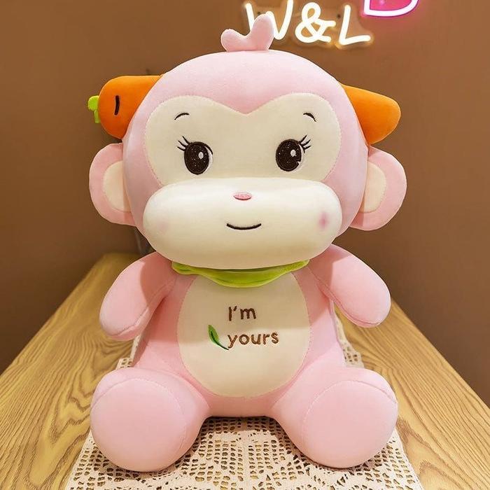 Gambar Boneka Lucu Karakter Monyet Monkey Banana Import Berkualitas SNI High - Monkey pink dari R&RBoneka undefined Tokopedia