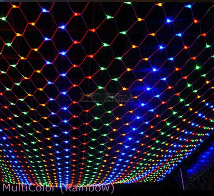 Gambar Lampu Hias Jaring LED / Lampu Natal LED Jala Net untuk Dekorasi Taman - MultiColor, 1.5M x 1.5M dari LED Homee undefined Tokopedia