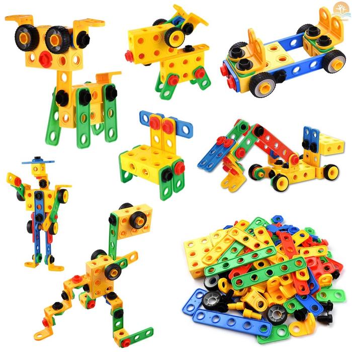 Gambar iQ HOUSE 112-Piece Building Block Set DIY Construction Engineering Toy dari gtrulh undefined Tokopedia
