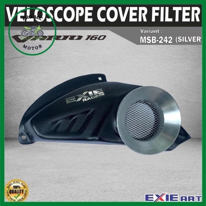 Gambar veloscope corong filter exie NEW VARIO 160 NEW ADV 160 NEW PCX 160 - silver dari AksesAccMoto undefined Tokopedia
