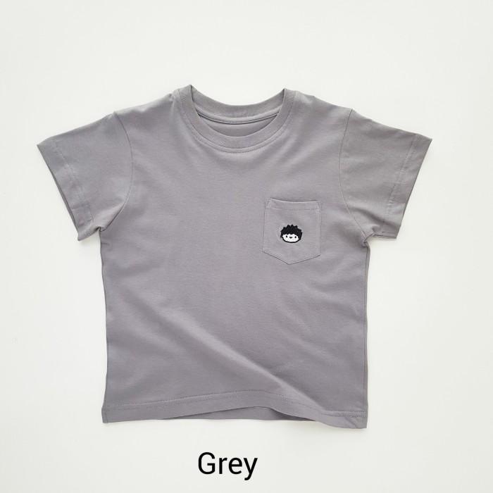 Gambar HEYTIMMY - Kaos Anak Laki Laki Basic Polos - Daily Monokrom Color - GREY, 4-5 tahun dari Heytimmy undefined Tokopedia