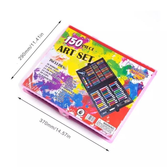 Gambar 150pcs - Pensil warna, alat tulis set crayon, coloring set - PINK dari Avenue.id Homedecor undefined 5 Tokopedia