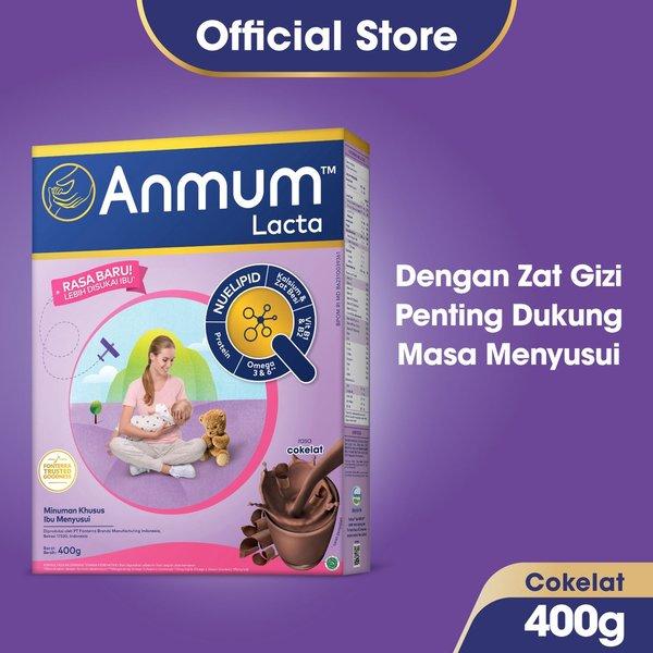 Gambar Anmum Lacta Chocolate Susu Ibu Menyusui 400 gr dari Qolbiah5 undefined Tokopedia