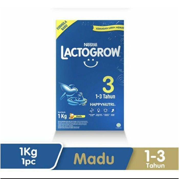 Gambar KEMASAN BARU LACTOGROW 3 - MADU - VANILA 1000gr dari danil one shop undefined Tokopedia