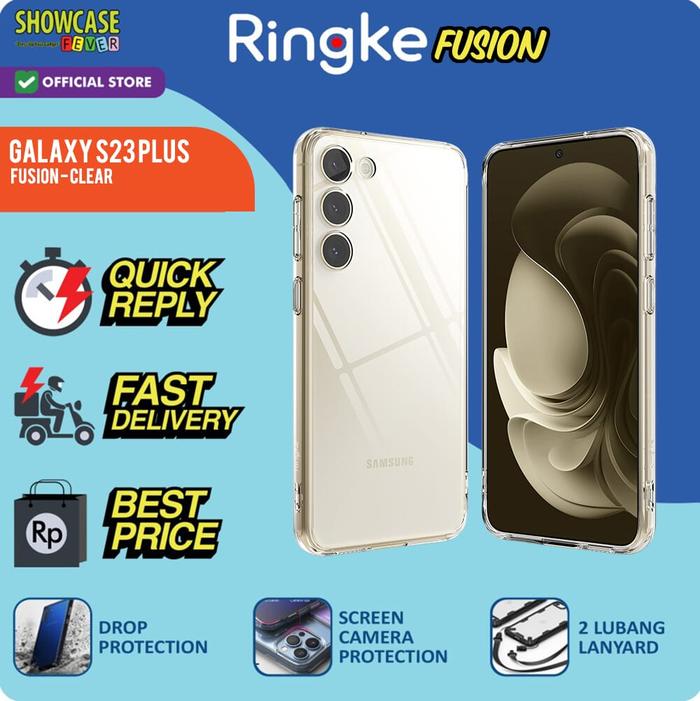 Gambar Ringke Compatible For Samsung Galaxy S23 Plus Fusion Tahan Banting Military Tipis - Clear, Fusion dari ShowcaseFever Kota Administrasi Jakarta Utara Tokopedia
