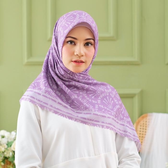 Gambar Mevrouw Hijab Monogram Ultrafine Lasercut - Dark Mauve, 110x110 dari Mevrouw Hijab Official undefined Tokopedia