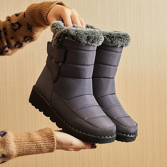 Jual Waterproof Winter Boots for Women 2023 New Faux Fur Long
