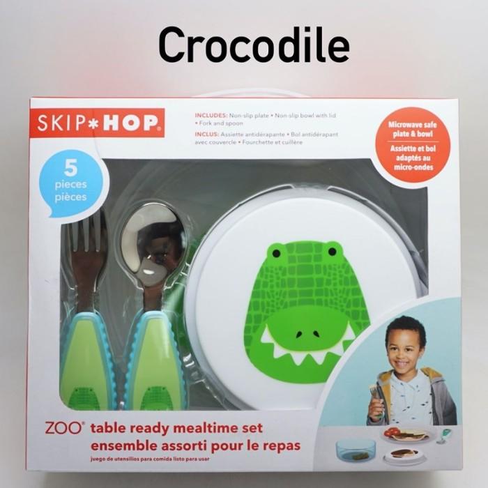 Gambar Skip Hop Zoo Table Ready Mealtime Set Skiphop Kotak Makan Anak Bayi - Crocodile dari Toysgraphy undefined Tokopedia