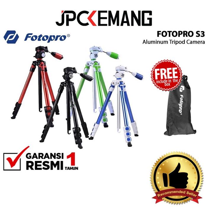Gambar TRIPOD KAMERA FOTOPRO S3 PHOTO TRIPOD KAMERA GARANSI RESMI dari Tiromstore undefined Tokopedia