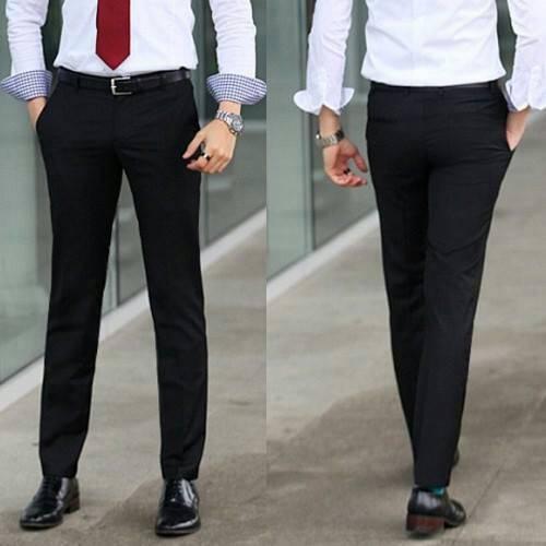 Gambar Celana Kerja Panjang Formal Pria Kantor Casual Fashion Modern Slim Fit - Black, 27-28 dari SAFACHIC undefined Tokopedia
