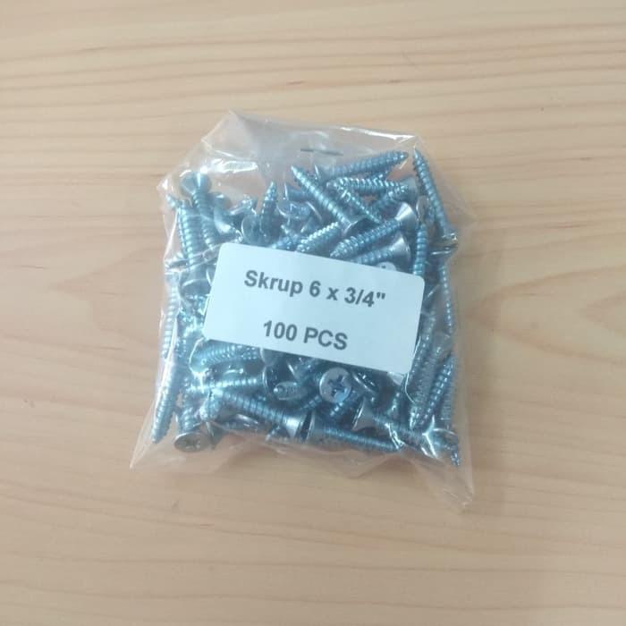 Gambar PL553 Skrup 2 cm Bungkus 6 x 3 4 100 pcs dari kahahyaNm undefined Tokopedia