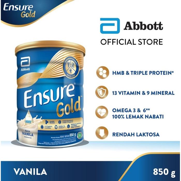 Gambar VEX111- Ensure Fos Vanila 850 gr HMB Susu Dewasa dari Storevexana undefined Tokopedia