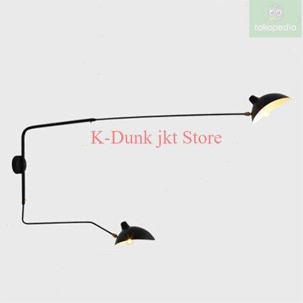 Gambar Lampu Gantung Dinding Modern Loft Industrial Vintage Dekorasi Rumah - 2Heads Wall, Body White dari K-Dunk Jkt Store undefined Tokopedia